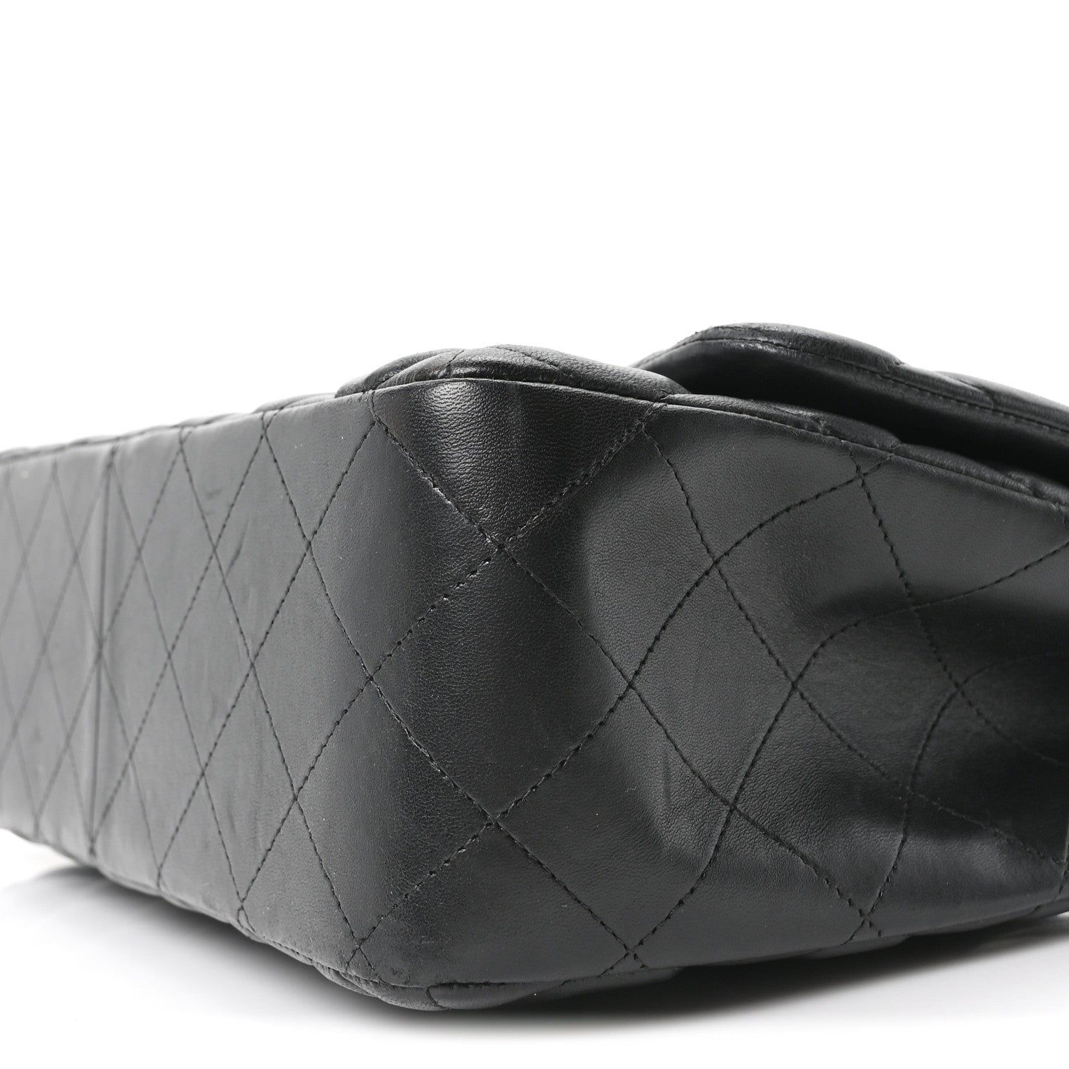 Chanel Lambskin Quilted Jumbo Double Flap Black 1876559 – FASHIONPHILE