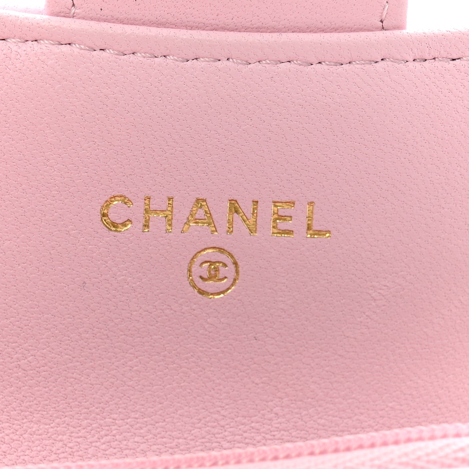 Chanel Lambskin Quilted Flap Card Holder Wallet Light Pink 6 of 13