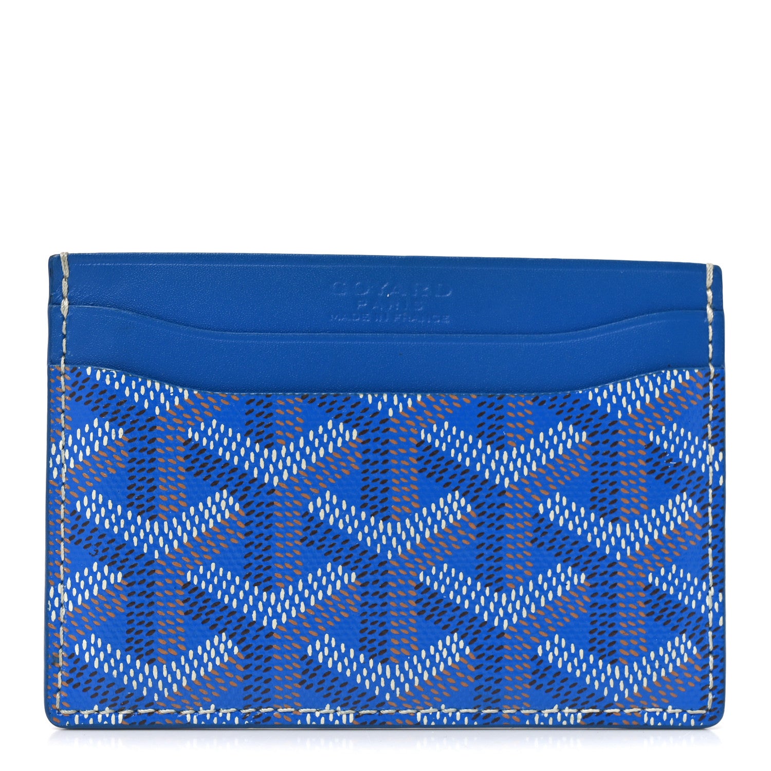 Goyard Goyardine Saint Sulpice Card Holder Sky Blue 1 of 6