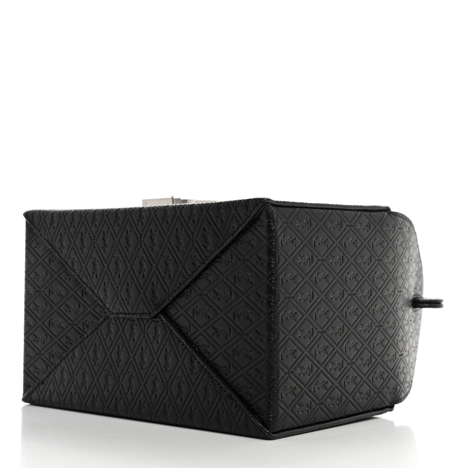 Saint Laurent Calfskin Monogram Take Away Box Black 7 of 8
