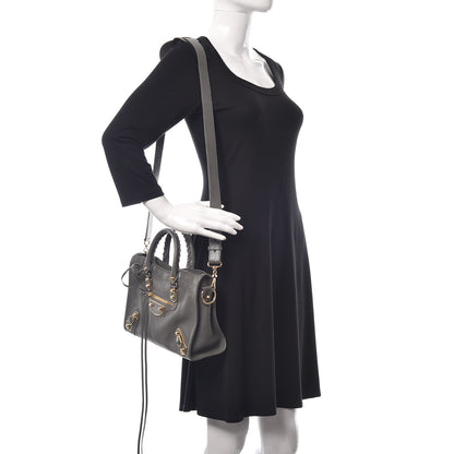 Balenciaga Chevre Gold Metallic Edge Hardware S City Gris Acier 2 of 13