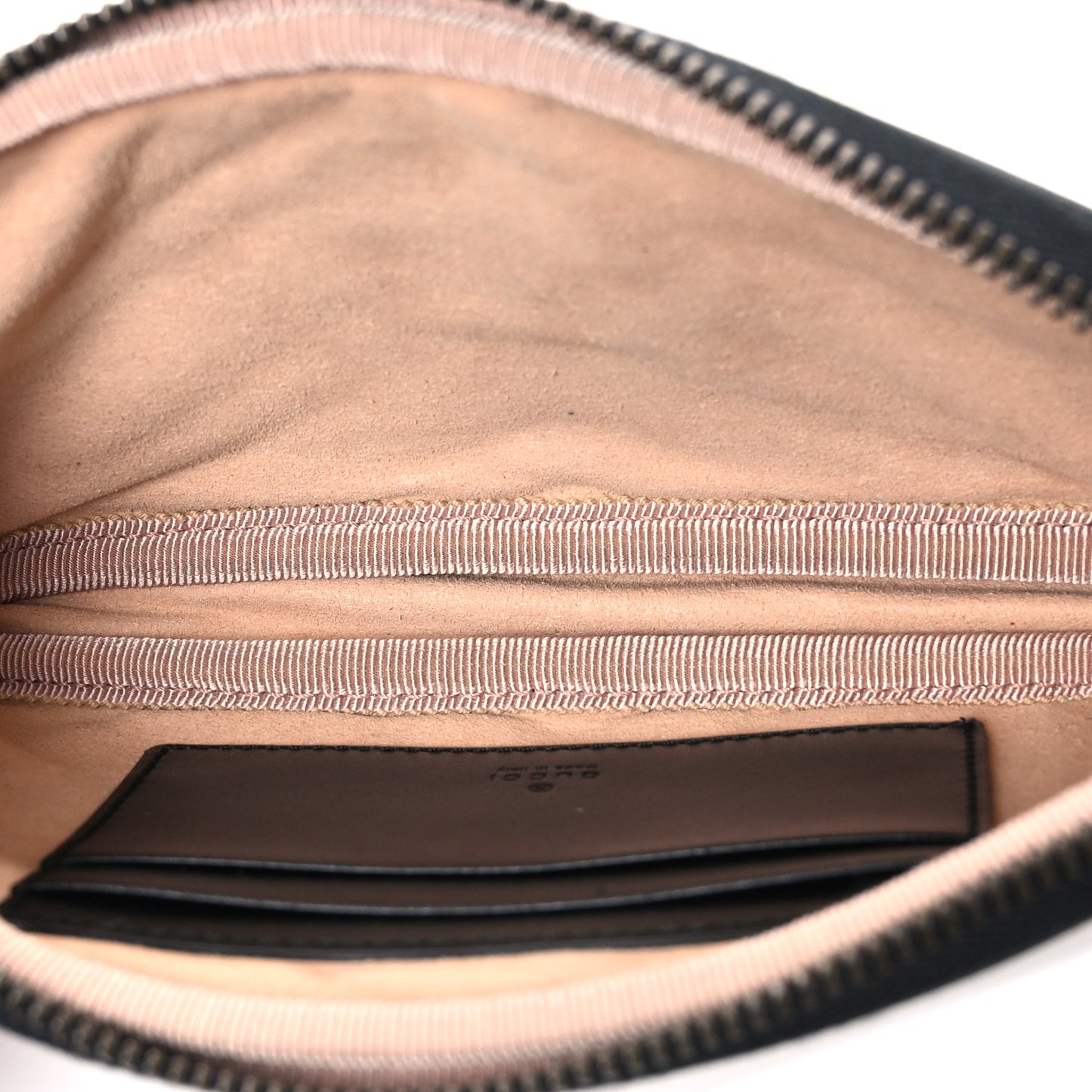 Calfskin Matelasse Mini GG Marmont Chain Crossbody Bag Black