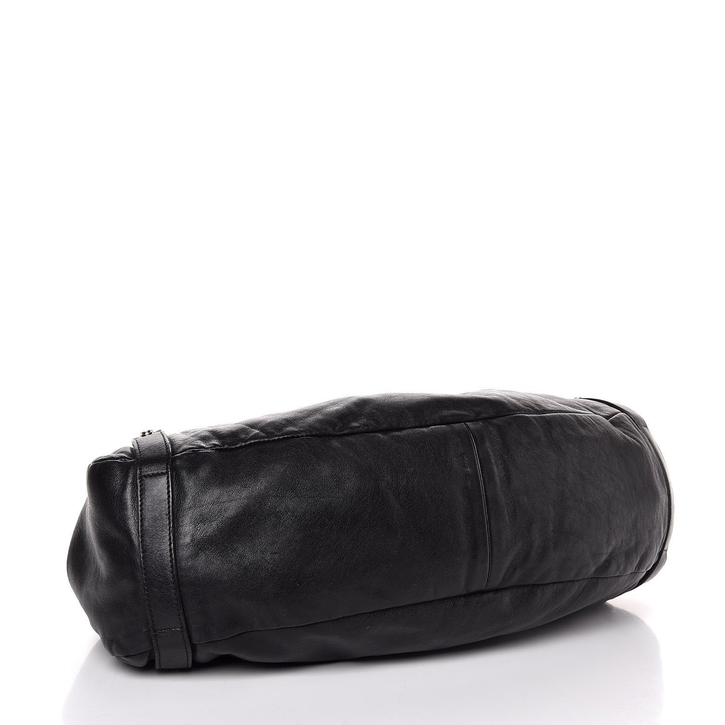Calfskin Medium Abbey Shoulder Bag Black