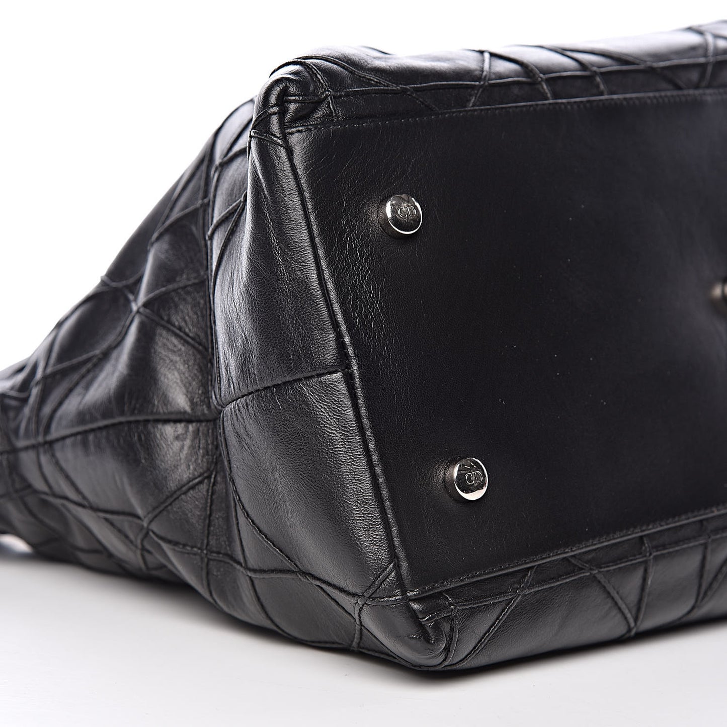 Lambskin Cannage Medium Granville Tote Black
