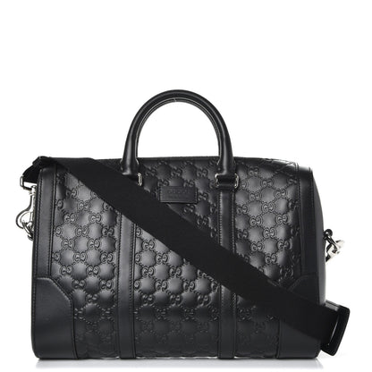 Gucci Guccissima Signature Briefcase Black 1 of 11