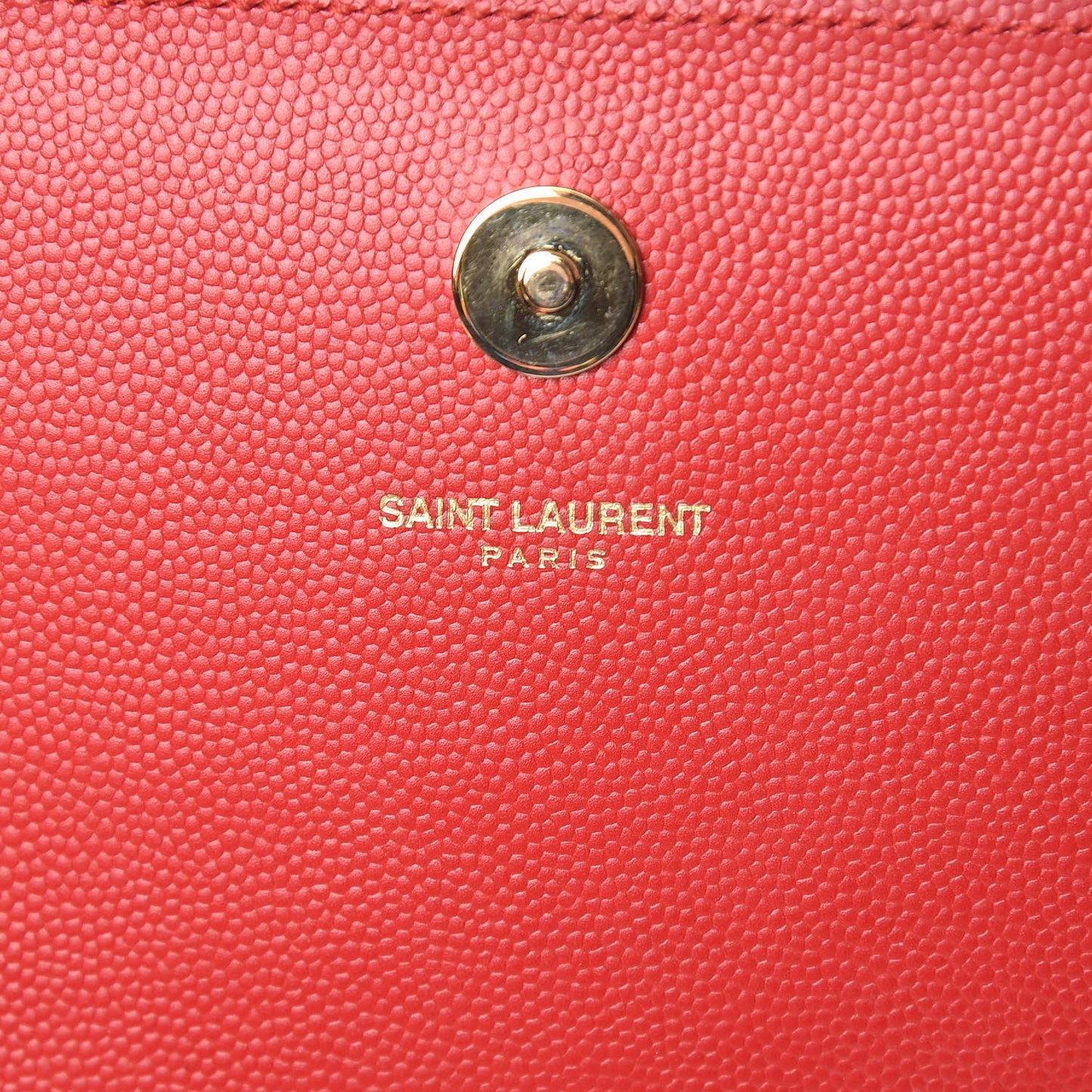 Grain De Poudre Classic Kate Monogram Clutch New Red