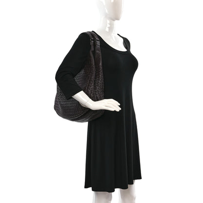 Bottega Veneta Nappa Intrecciato Medium Campana Hobo Ebano 3 of 10