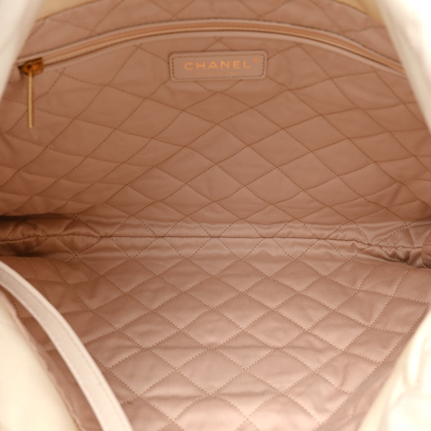 Chanel Iridescent Calfskin Quilted Chanel 22 Golden White 6 of 11