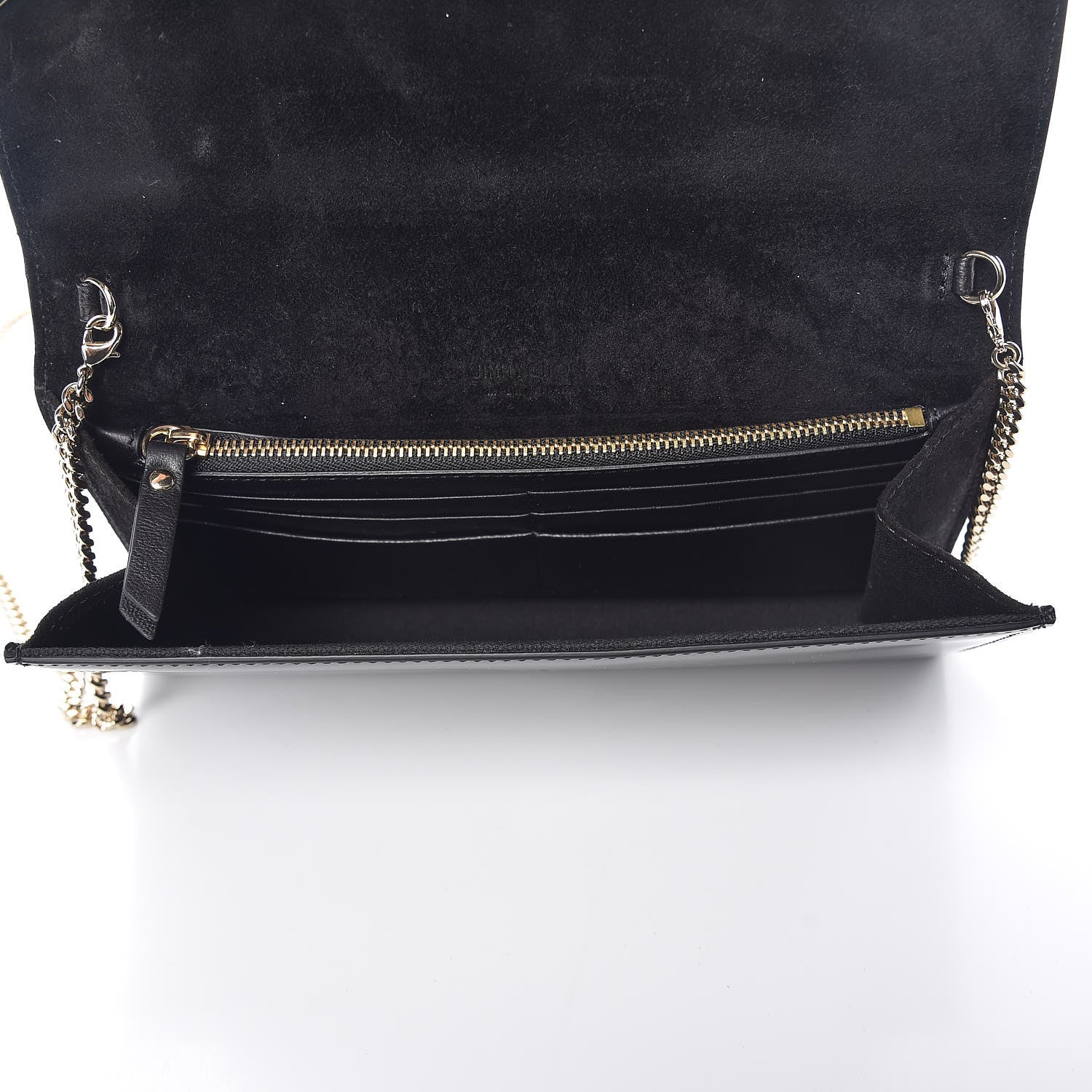 Jimmy Choo Patent Emmie Clutch Bag Black 5 of 10