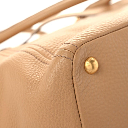 Prada Vitello Daino Side Pocket Tote Caramel 6 of 13