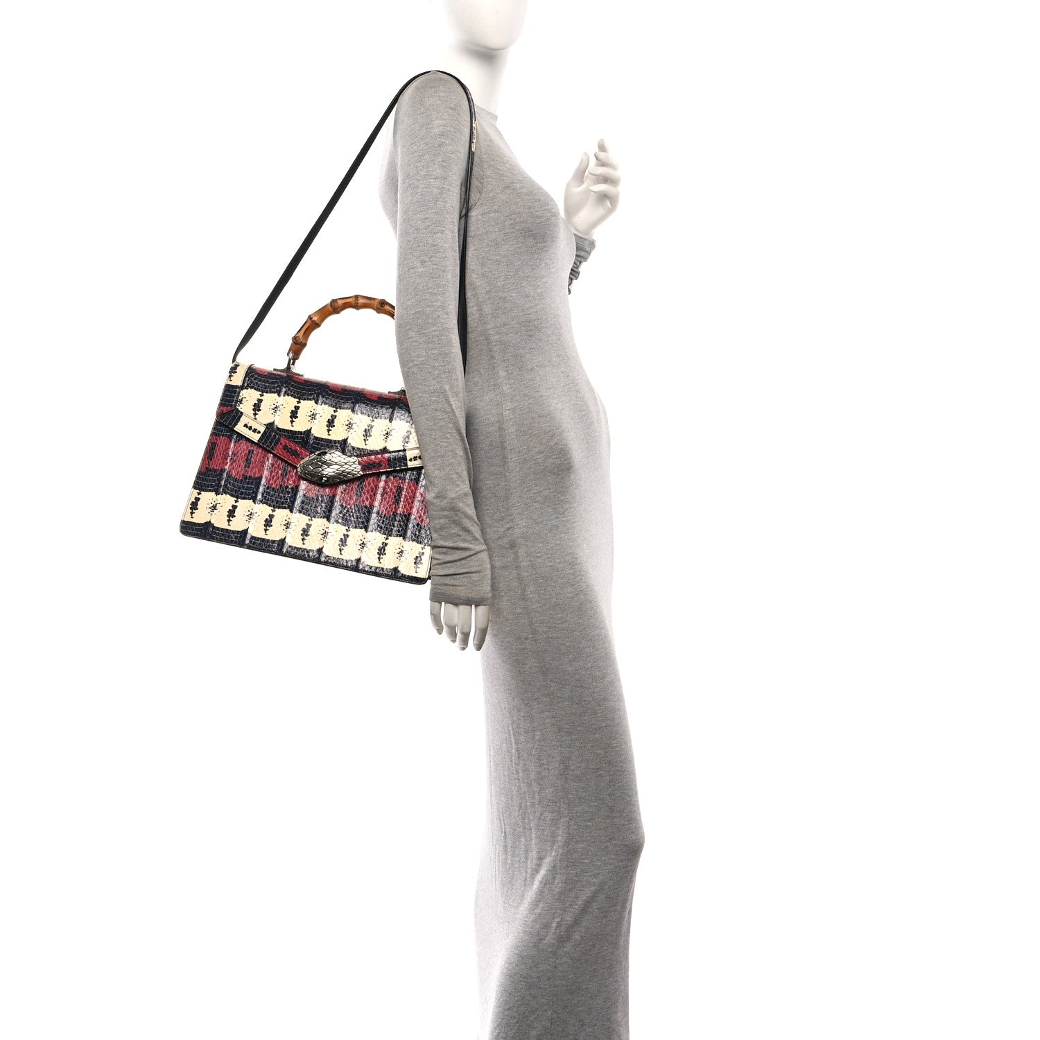 Gucci Snakeskin Small Lilith Top Handle Bag 2 of 10