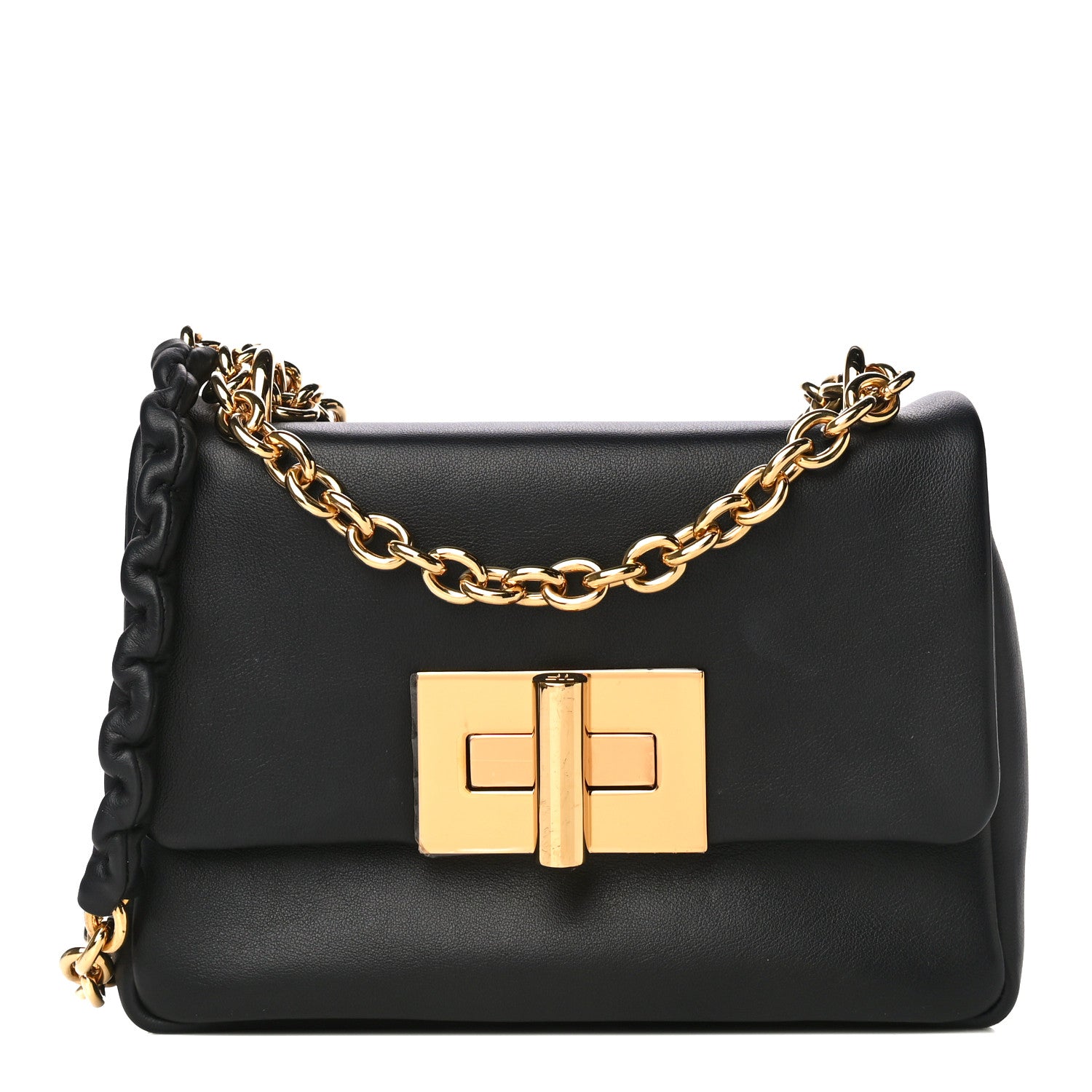 Tom Ford Calfskin Natalia Chain Bag Black 1 of 13