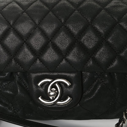 Chanel Iridescent Calfskin Quilted East West Flap Black 12 of 13