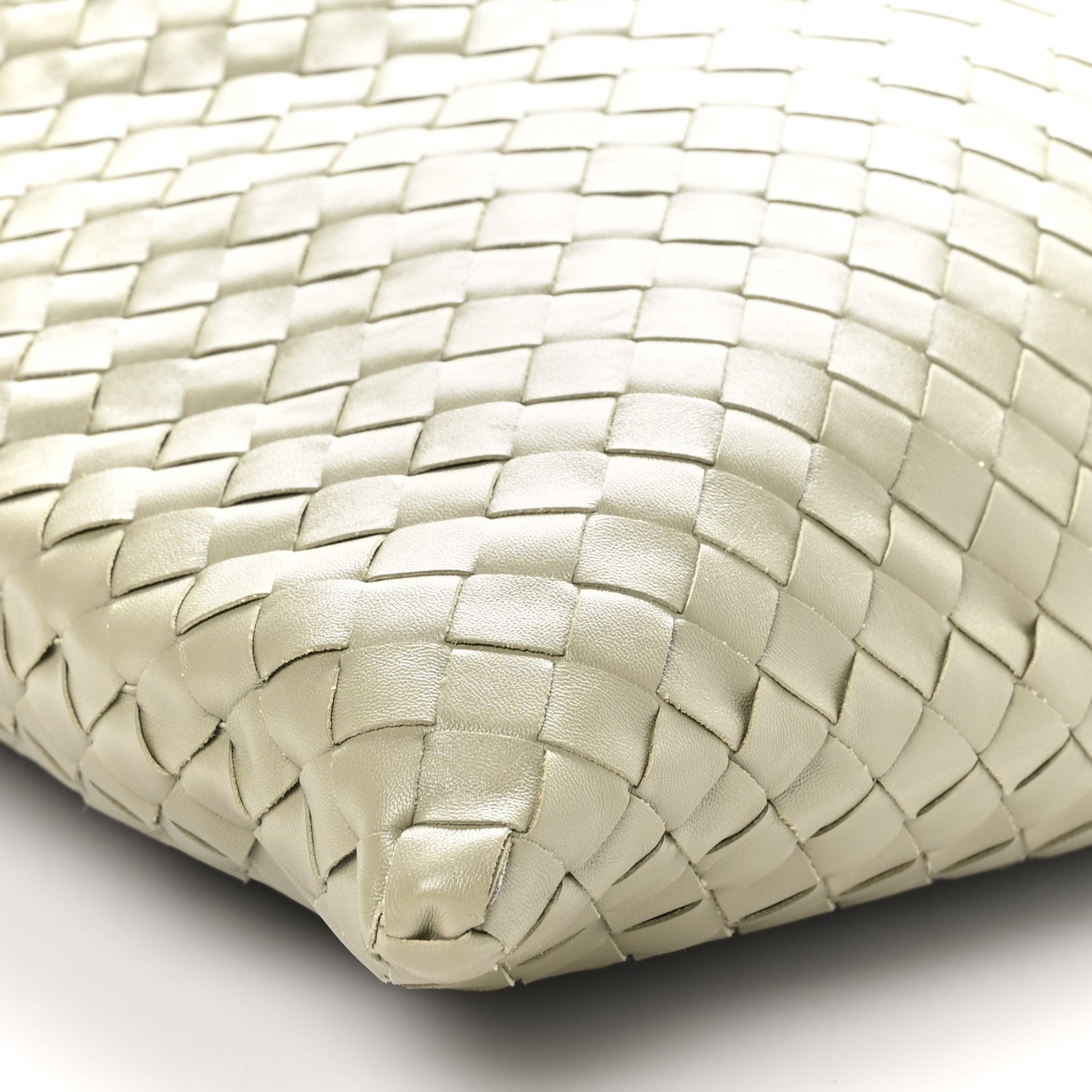 Bottega Veneta Calfskin Intrecciato Large Hop Travertine 9 of 10