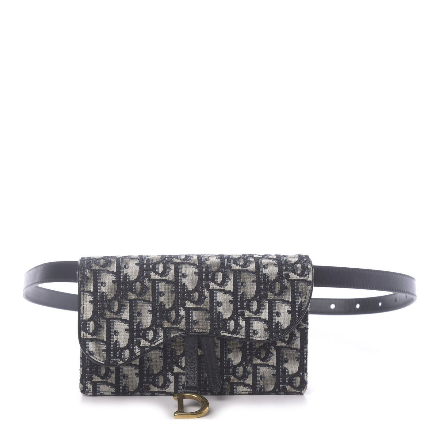 Oblique Saddle Belt Bag Blue
