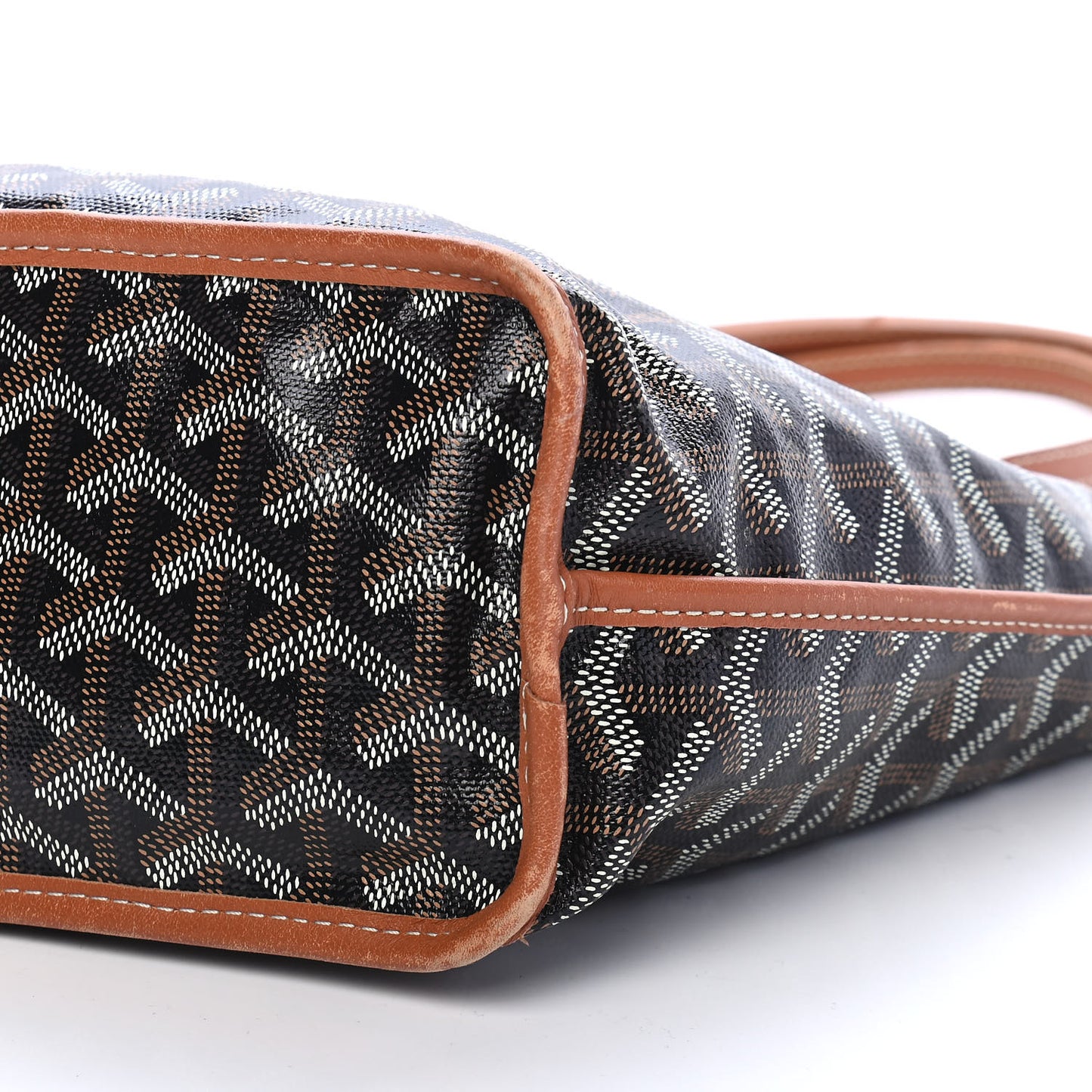 Goyardine Reversible Mini Anjou Black Gold