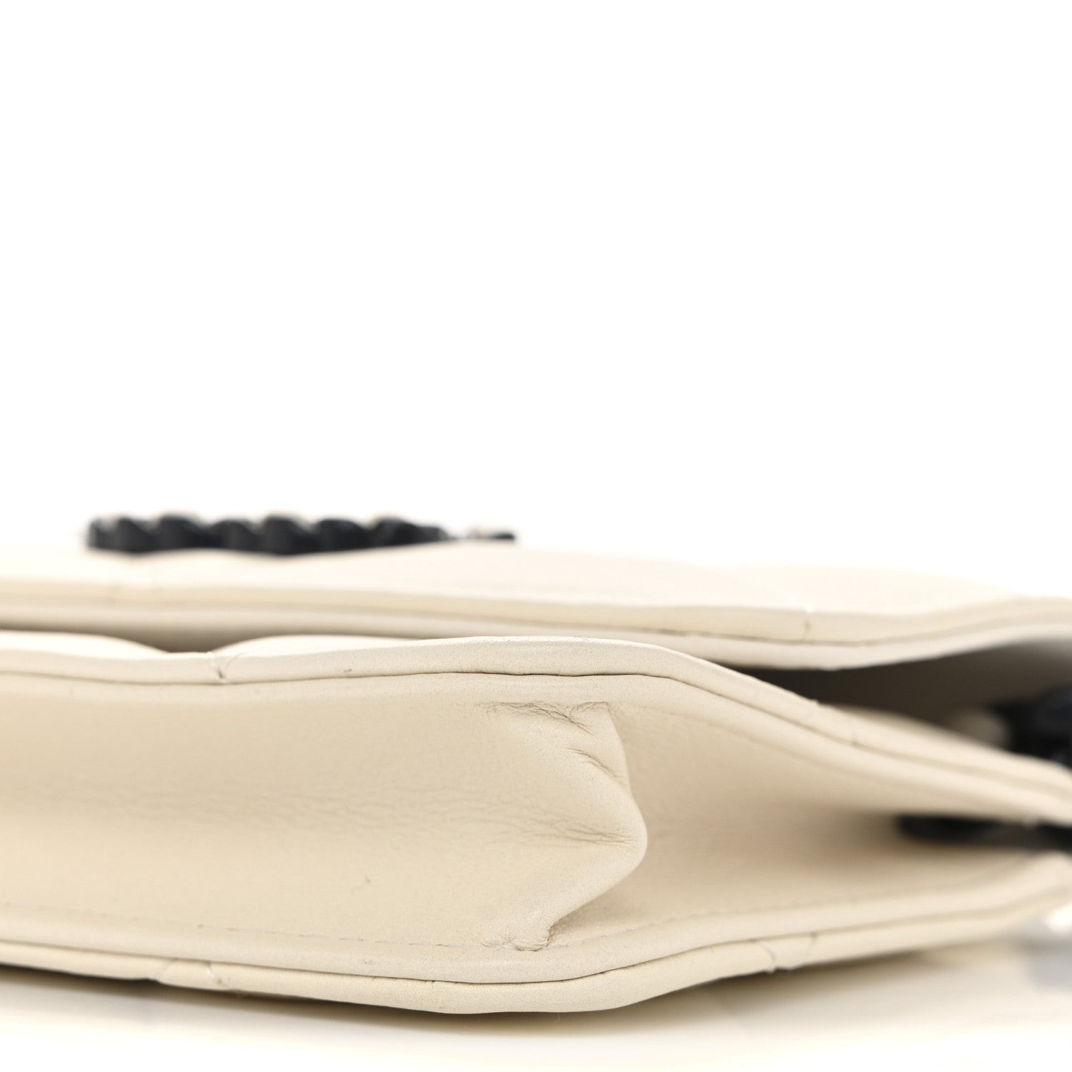 Chanel Caviar Quilted My Everything Belt Flap Card Holder White 10 of 11