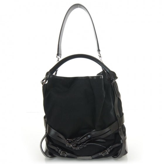 Canvas Medium Bridle Gosford Hobo Black