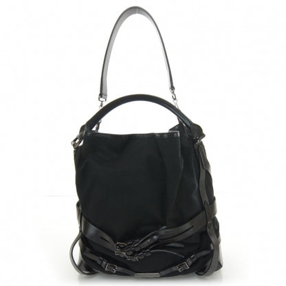 Burberry Canvas Medium Bridle Gosford Hobo Black 1 of 9
