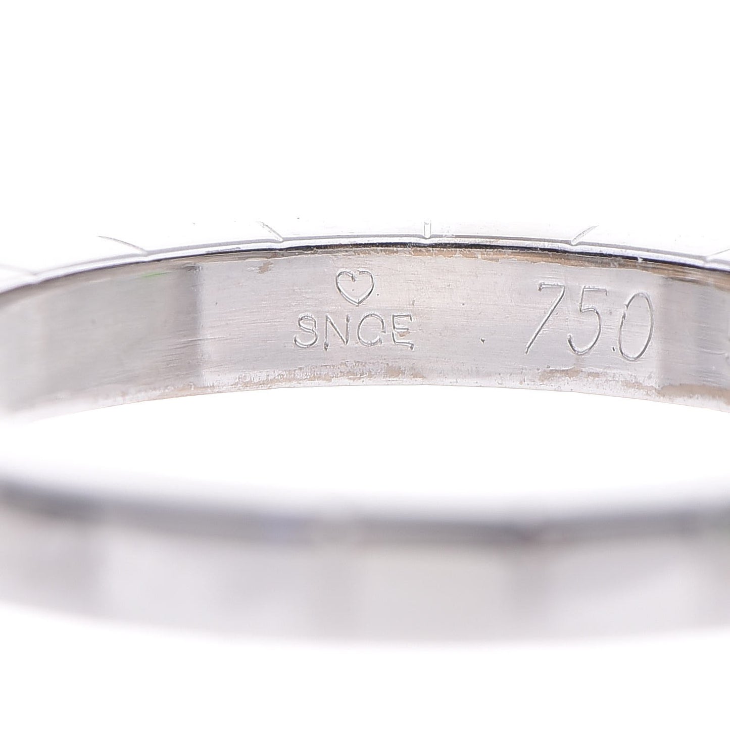 18K White Gold Lanieres Ring 54 6.75