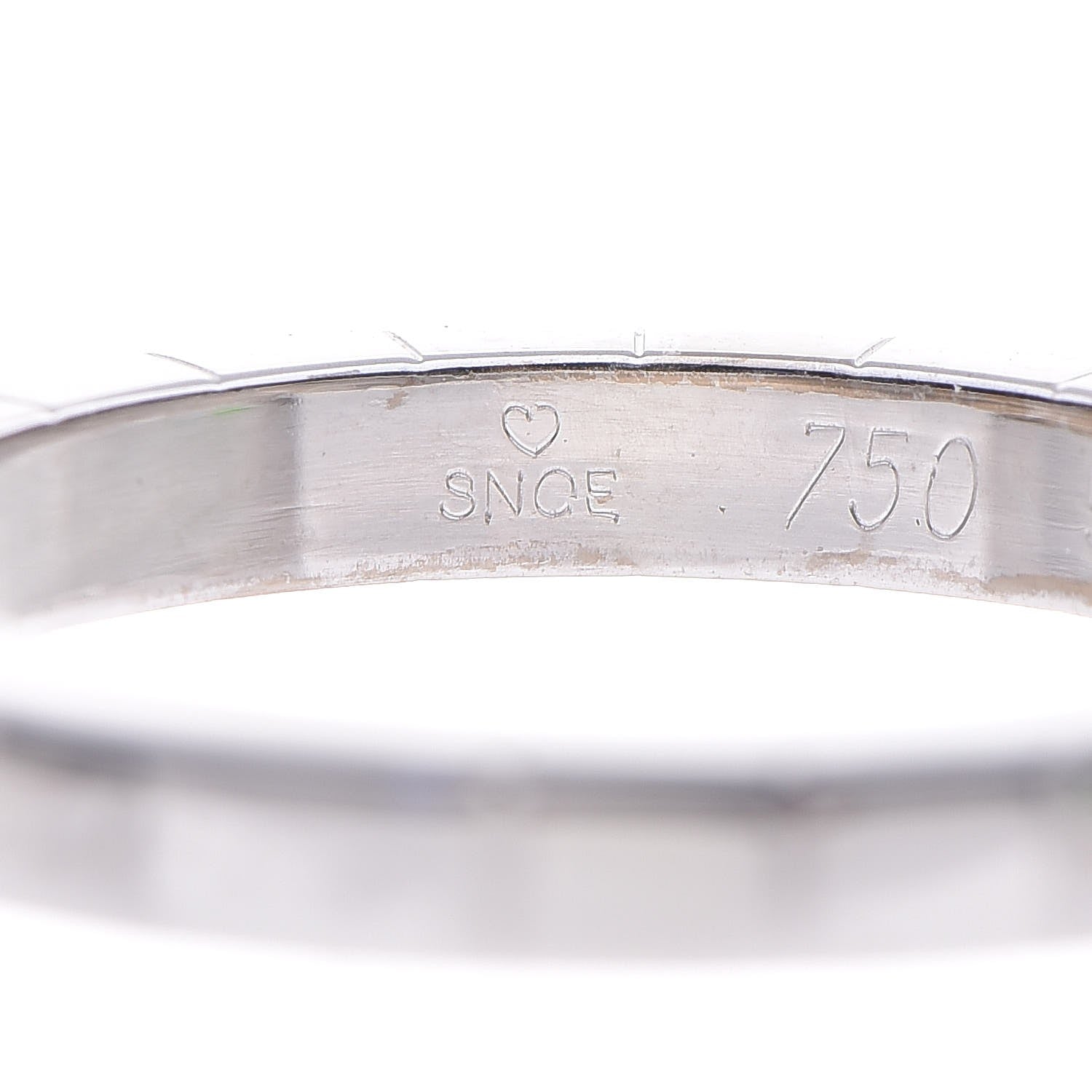 Cartier 18K White Gold Lanieres Ring 54 6.75 6 of 7