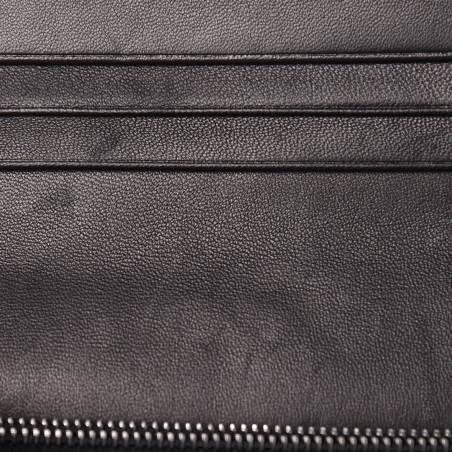 Nappa Matelasse Crystal Pearl Logo Chain Clutch Black