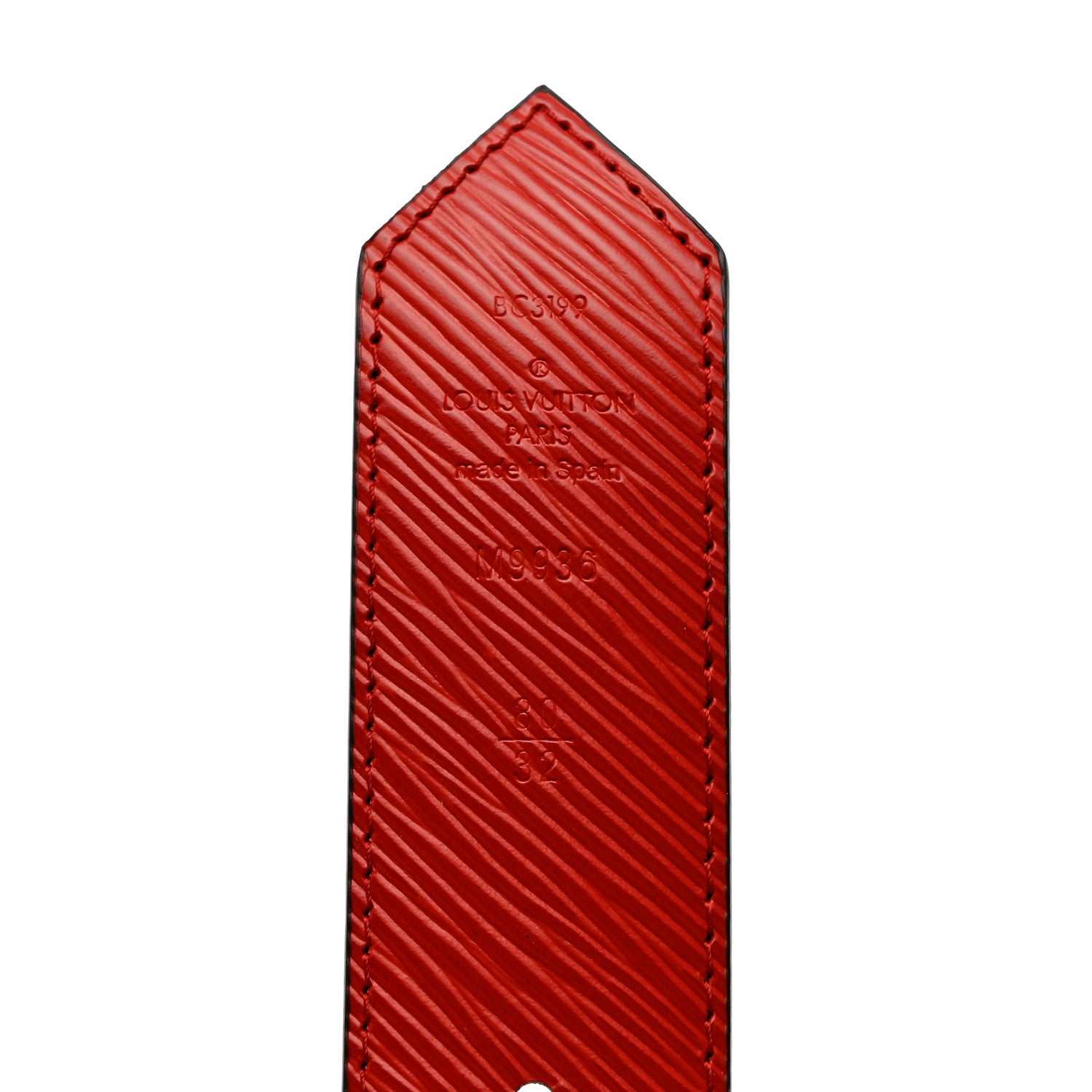 Louis Vuitton Monogram Epi 35mm LV Circle Reversible Belt 80 32 Coquelicot 8 of 8