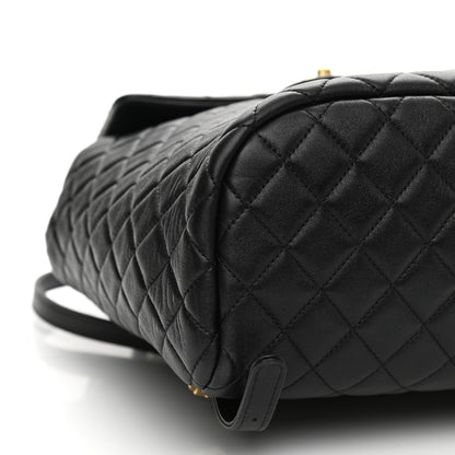 Chanel Calfskin Quilted Large Urban Spirit Backpack Black 9 of 12