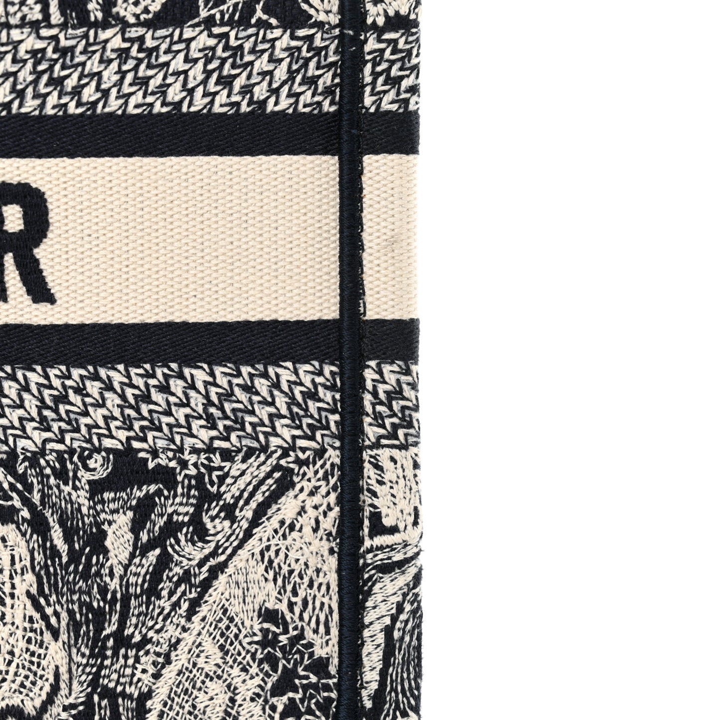 Canvas Embroidered Small Dioriviera Toile De Jouy Book Tote Blue