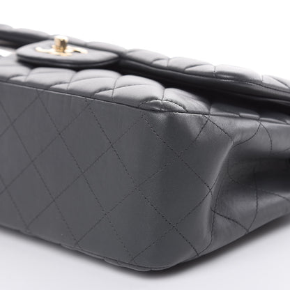 Chanel Lambskin Quilted Jumbo Double Flap Grey 9 of 15