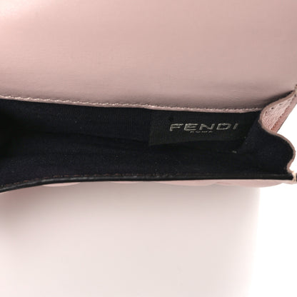 Fendi Nappa Matisse FF Diagonal Embossed Micro Tri-Fold Wallet Rosa Quarzo 6 of 10