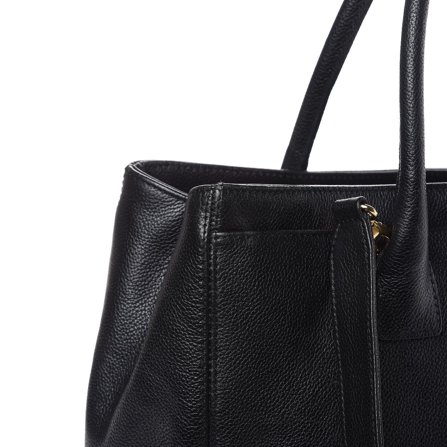 Chanel Calfskin Cerf Executive Shopper Tote Black 15 of 18