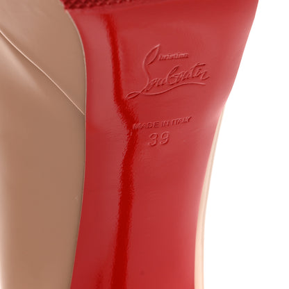 Christian Louboutin Patent Bianca 140 Pumps 39 Nude 7 of 9