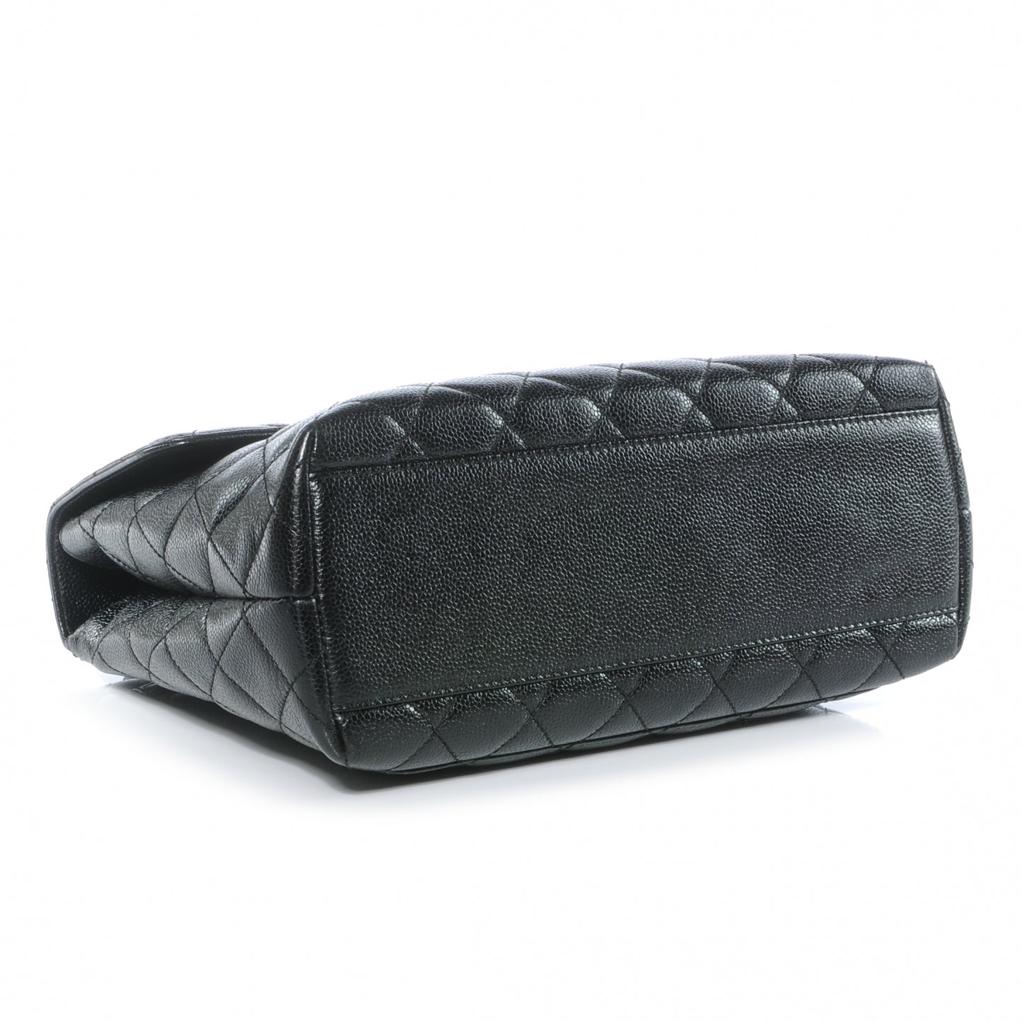 Caviar Kelly Jumbo Flap Bag Black
