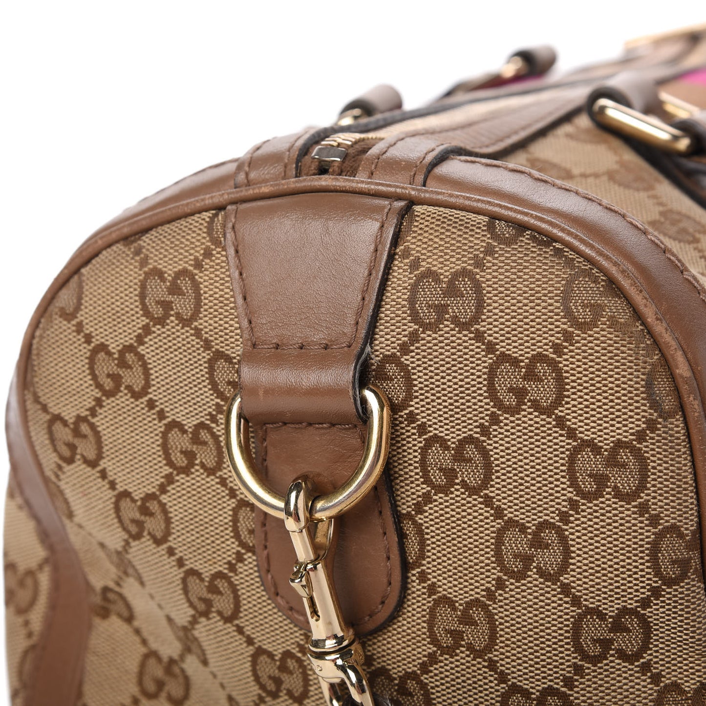 Monogram Vintage Web Medium Boston Maple Brown