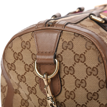 Gucci Monogram Vintage Web Medium Boston Maple Brown 14 of 19