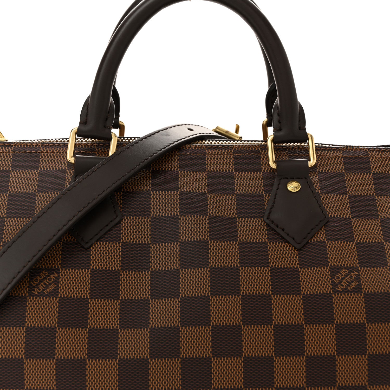 Louis Vuitton Damier Ebene Speedy Bandouliere 30 8 of 13