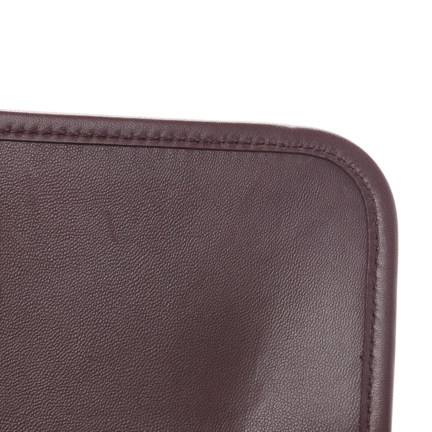 Lambskin Matelasse Monogram Medium Niki Chain Satchel Burgundy