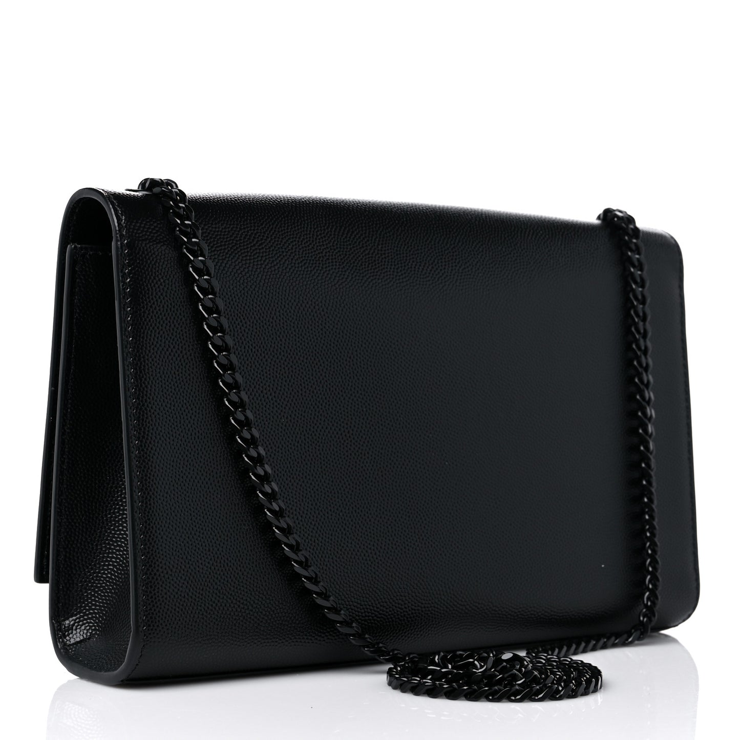 Grain De Poudre Medium Classic Monogram Kate Satchel Black