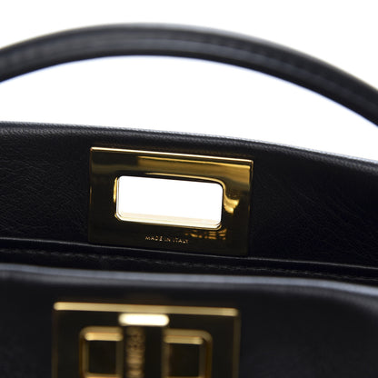 Fendi Nappa Mini Peekaboo Iconic Satchel Black 11 of 12