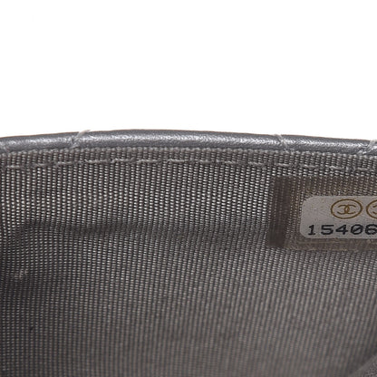 Chanel Metallic Calfskin Quilted Palette Card Holder Silver 12 of 18