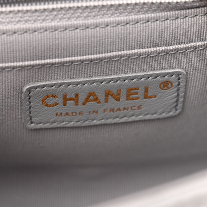 Chanel Lambskin Quilted Mini Flap Light Grey 6 of 10