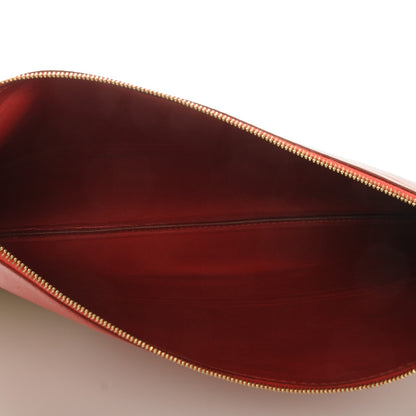 Celine Lambskin Bi-Color Solo Clutch Pouch Raspberry Butter 5 of 6