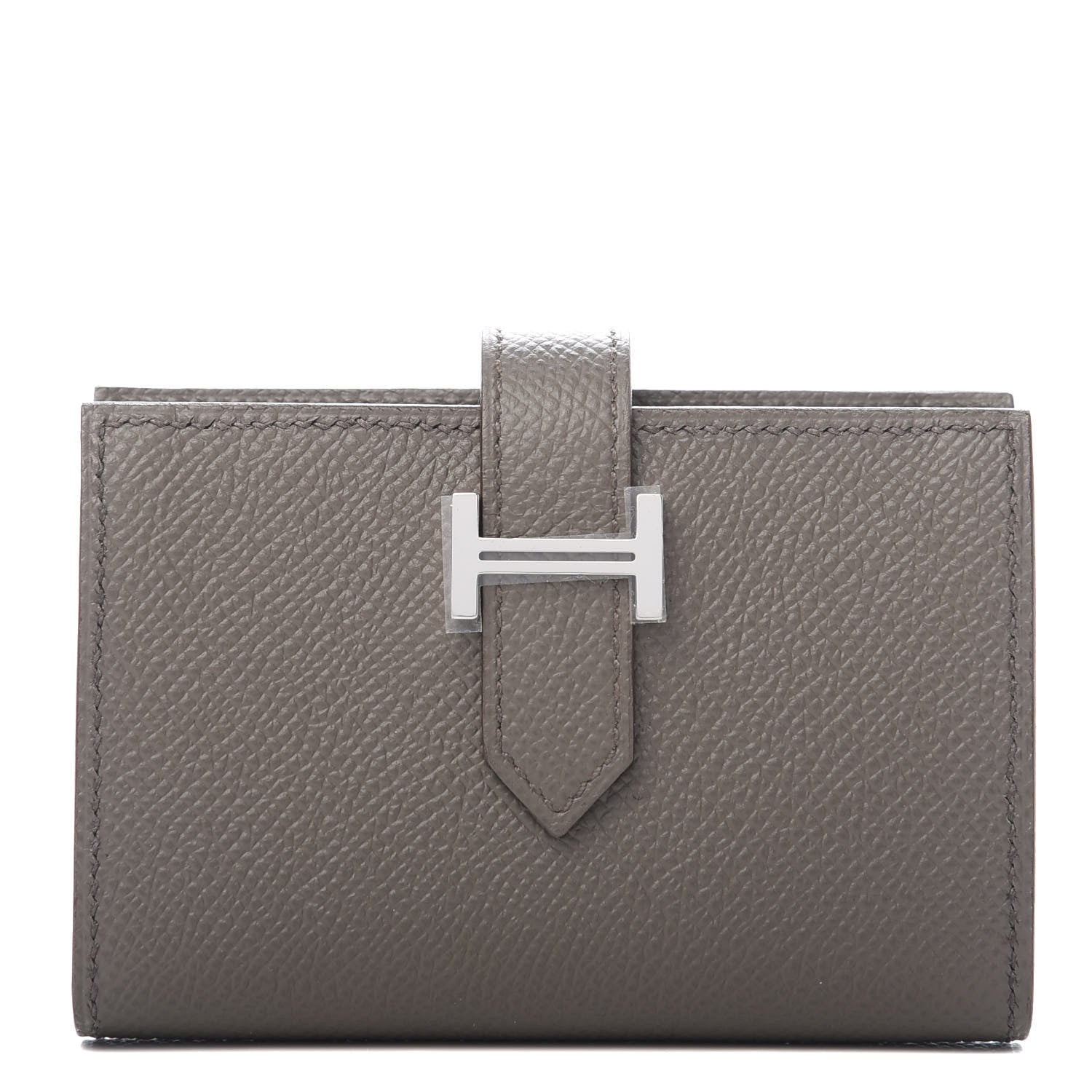 Hermes Epsom Mini Bearn Wallet Etain 1 of 8