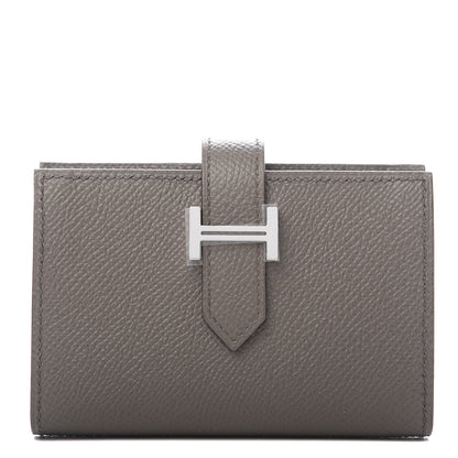 Hermes Epsom Mini Bearn Wallet Etain 1 of 8