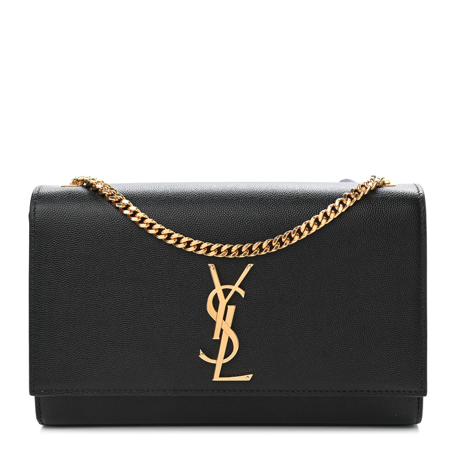 Grain De Poudre Medium Classic Monogram Kate Satchel Black