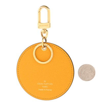 Louis Vuitton Monogram 2022 Christmas Animation New York Soho Bag Charm Key Ring Yellow 2 of 5