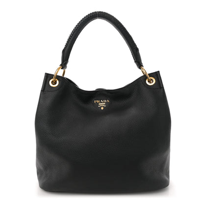 Prada Vitello Daino Hobo Black 1 of 13