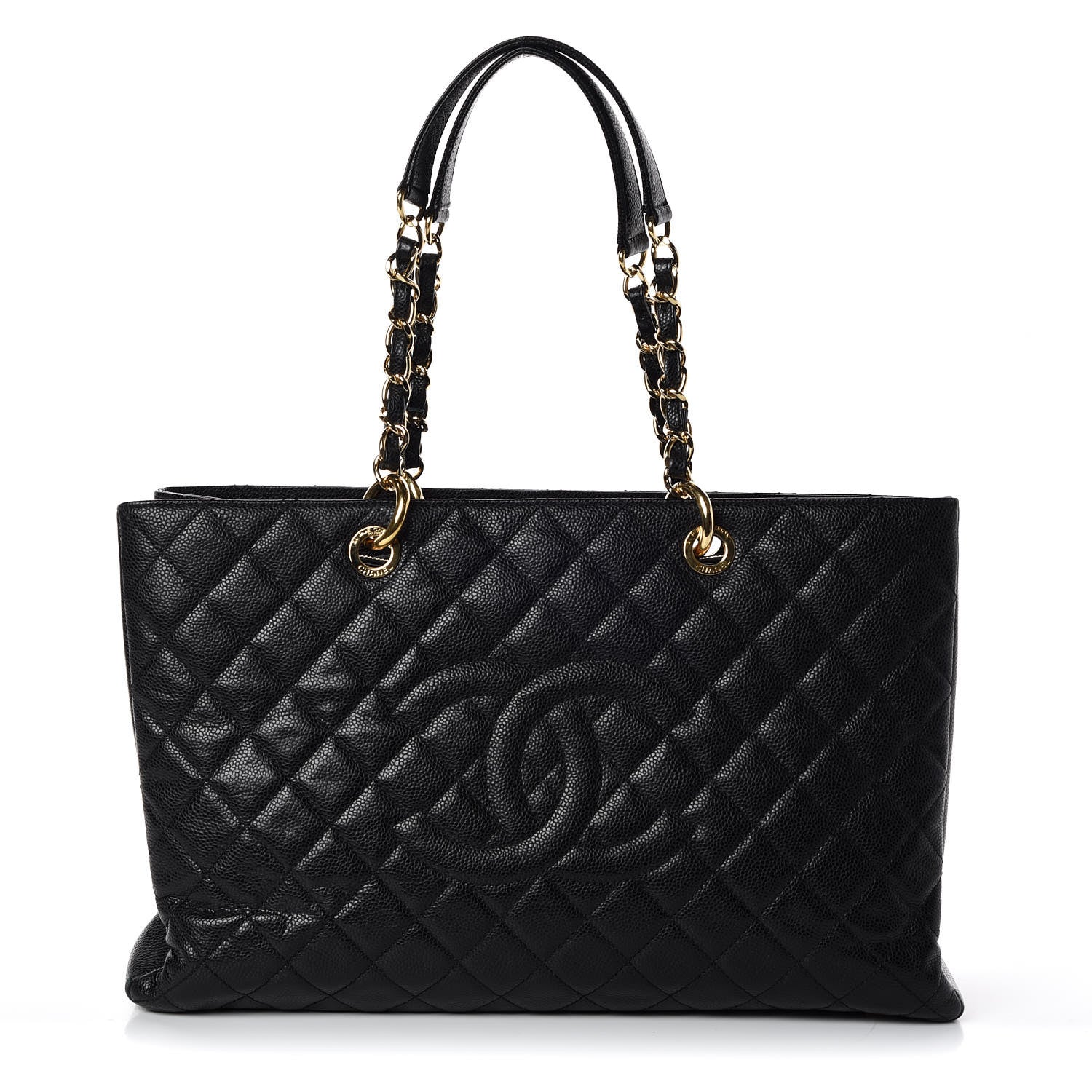 Chanel Caviar Quilted XL Grand Shopping Tote GST Black 1 of 9