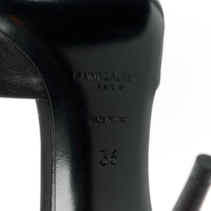 Saint Laurent Calfskin New Belfagor Sexy 95mm Mules 36 Black 6 of 9
